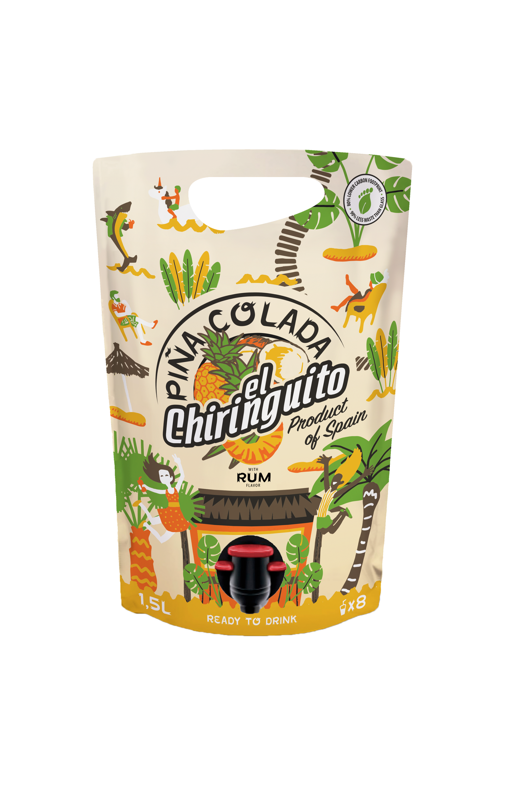 Piña Colada El chiringuito coctel listo para tomar