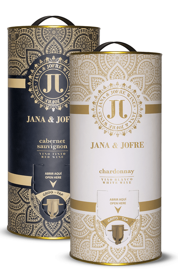 Packaging vino Jana & Jofre